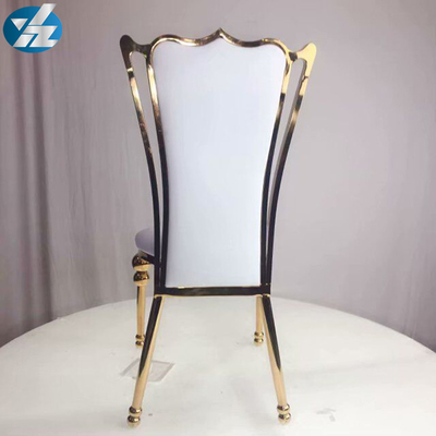 Witte Zwarte Koninklijke van het het Huwelijksbanket van de Kroonstoel van het de Stoelroestvrije staal Gouden Ronde de Stoelbenen