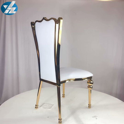 Witte Zwarte Koninklijke van het het Huwelijksbanket van de Kroonstoel van het de Stoelroestvrije staal Gouden Ronde de Stoelbenen