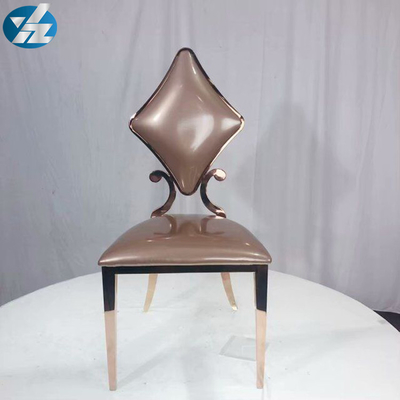 Luxe50x55x107 SS Diamond Wedding Golden Dining Chair OEM Wit