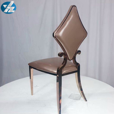 Luxe50x55x107 SS Diamond Wedding Golden Dining Chair OEM Wit