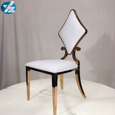 Luxe50x55x107 SS Diamond Wedding Golden Dining Chair OEM Wit