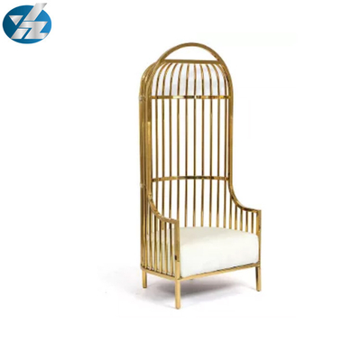 Het kleurrijke Gouden Birdcage-van de Stoelbruid en Bruidegom Roestvrije staal van Chairs 10KGS 201