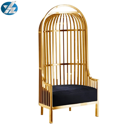 Het kleurrijke Gouden Birdcage-van de Stoelbruid en Bruidegom Roestvrije staal van Chairs 10KGS 201