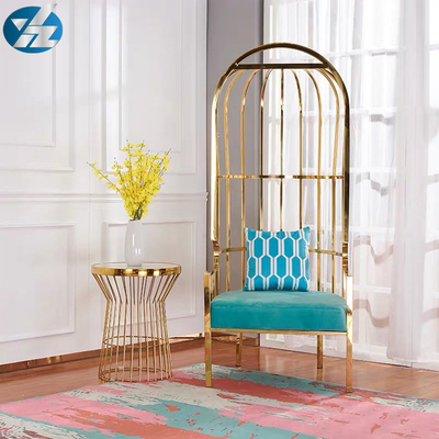 Het kleurrijke Gouden Birdcage-van de Stoelbruid en Bruidegom Roestvrije staal van Chairs 10KGS 201