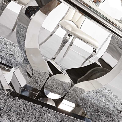 Van de het Heavy metalbasis van het roestvrij staalkader de Eettafel115kgs OEM L200xW100xH75cm