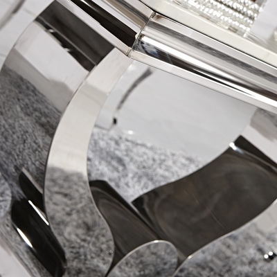 Van de het Heavy metalbasis van het roestvrij staalkader de Eettafel115kgs OEM L200xW100xH75cm