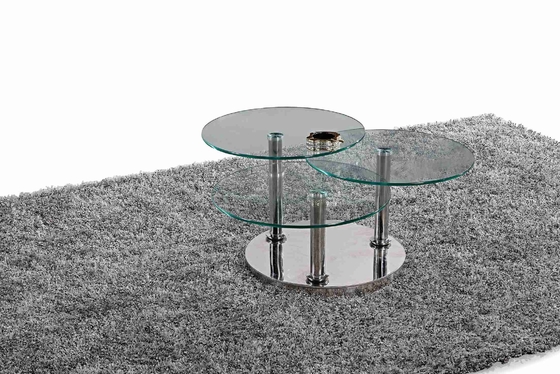 De centrale Klassieke 3 van de Modieuze Lichte Luxe de Theelijst van de Glaskoffietafel