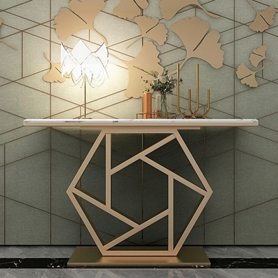 De witte Rechthoekige Modieuze Console van de de Luxepijl van de Theelijst in Gouden 150X45X80