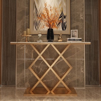 De witte Rechthoekige Modieuze Console van de de Luxepijl van de Theelijst in Gouden 150X45X80