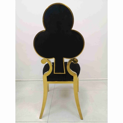 Pook Bloem Beklede het Dineren Stoelen 201 Roestvrij staalkader W50xD65xH92cm