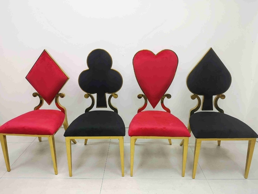 Pook Bloem Beklede het Dineren Stoelen 201 Roestvrij staalkader W50xD65xH92cm