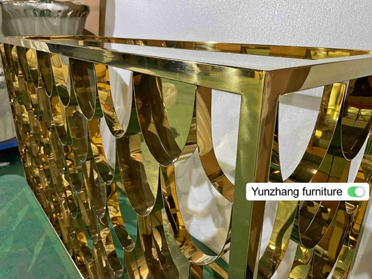 Gouden van de de Barlijst van het Kleurenmetaal de Consolelijst 150cmx40cmx80cm 201SS