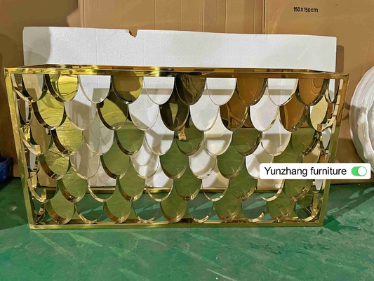 Gouden van de de Barlijst van het Kleurenmetaal de Consolelijst 150cmx40cmx80cm 201SS