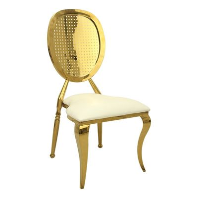 Goede prijs Atrovirens Huidwit PU trouwfeest receptie stoelen verhuur stoel online