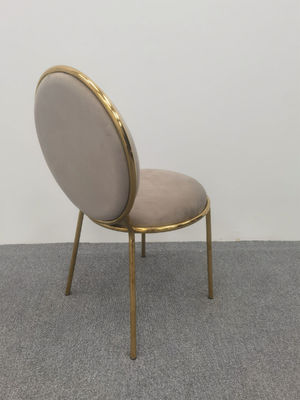 Goede prijs Bruine fluweel eetstoel ronde Achterstoel goedkope ronde eettafel en stoelen online