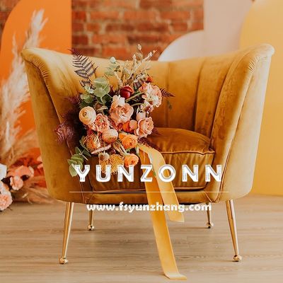 Europese Koninklijke Bruiloft Fluweel Lounge Stoel en Love Seat voor Hotelevenementen