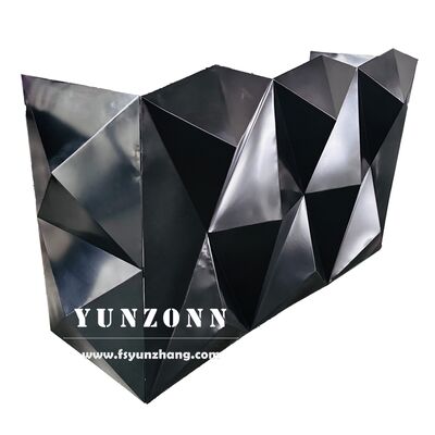 kwaliteit Nieuw ontwerp Zwart roestvrij staal Dj bar Tafel nachtclub bar Counter Modern fabriek