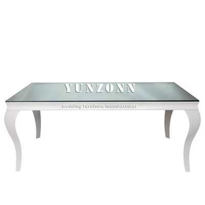 Goede prijs Groothandel Populaire Witte Rechthoekige Tafel Bruiloft Dotel Tafel voor Bruiloft Verjaardag Buiten Evenementen online