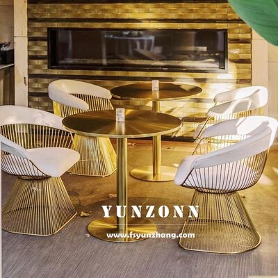 Goede prijs Groothandel roestvrijstalen tafelpoten geborsteld metalen eettafelonderstel café meubilair online