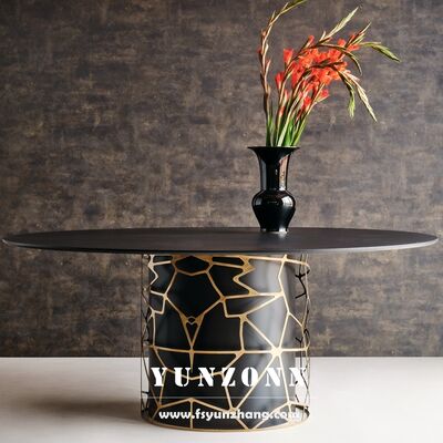 Goede prijs Groothandel Luxe Woonkamer Meubilair Nachtclub Exterieur Turkije Design Zwart Roestvrij Staal Tafel voor Bruiloft online