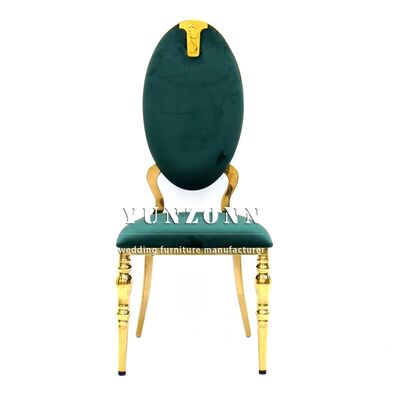 Goede prijs Nieuwe elegante stijl ronde vorm hoge rug bruid en bruidegom paar gouden bruidsstoel voor bruiloft evenementen online