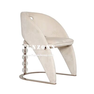 Goede prijs Groothandel Fabriek Custom Luxury Italië Mode Huismeubilair Solid Metal Leg High Back Eetstoelen online