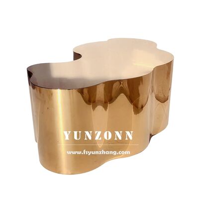 Goede prijs Moderne roestvrijstalen gouden salontafel boomstamstijl woonkamermeubels voor hotel, eetkamer, slaapkamer online