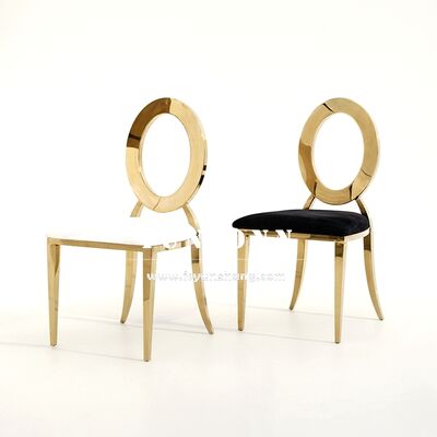 Goede prijs Antieke Louis Oz stoel met gouden roestvrijstalen frame voor moderne evenementen Banketten Hotels Eetgelegenheden Huwelijkstoel online