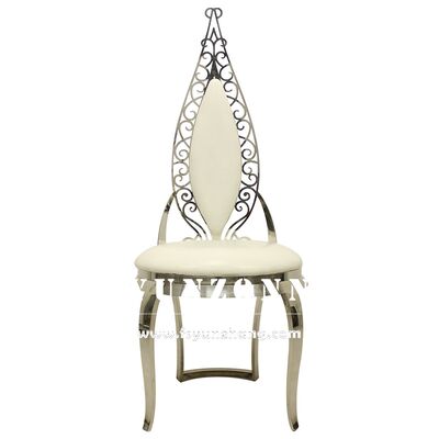 Goede prijs Groothandel Moderne Eetkamerstoelen Met Nieuwe Uitsnijdingen Luxe Stalen Frame voor Evenementen Bruiloften Hotels Appartementen Verhuur online