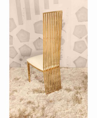 Goede prijs Het hoge Achter van het de luxebanket van de Huwelijksstoel Gouden van het de stoelenroestvrije staal Gewicht 200Kg online