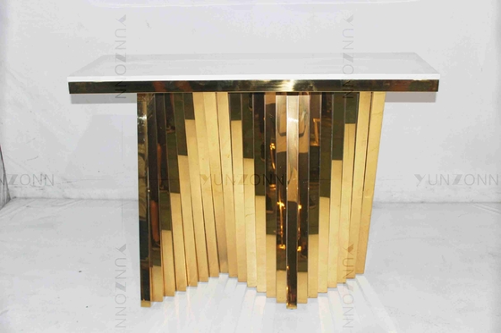 Hoogste Eettafel van het luxe de Moderne Aangemaakte Glas met Duurzame Metaalbasis