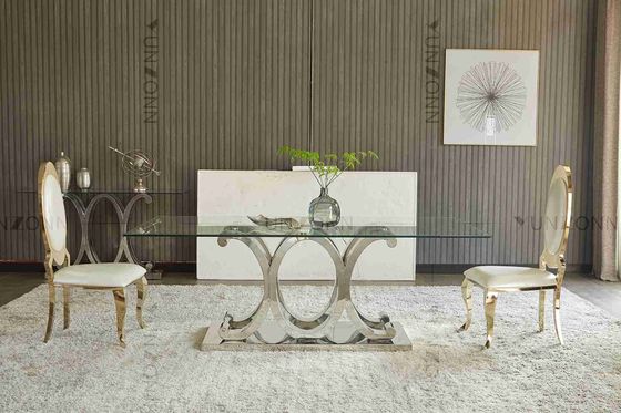 Goede prijs Moderne 10 Seaters SS Eettafel met Aangemaakt Verwijderbaar Glas online