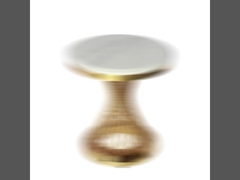 Rich Round Dining Table With-de Basis van de Staalbuis voor 6-8 Mensen