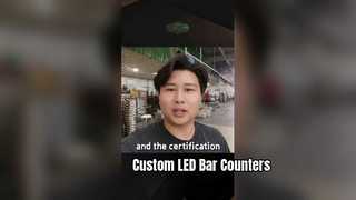 Op maat gemaakte LED-bartellers Rose Design
