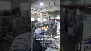 Direct from Factory: Modern Gold Dining Chairs 🏭 #furniture #factorytour